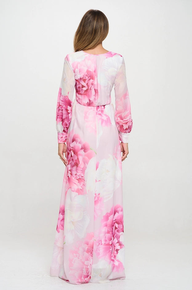Rutha pink rose dress image 5