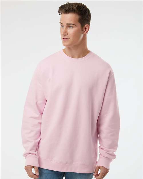 Unisex Midweight Crewneck Sweatshirt — Light Pink