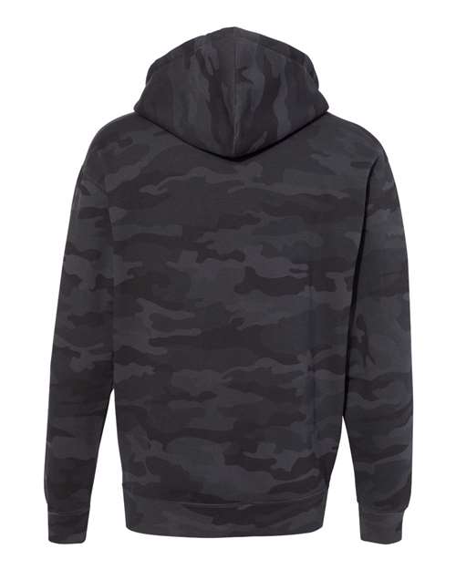 Unisex Heavyweight Hooded Sweatshirt — Black Camo
