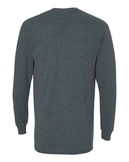Unisex Heavy Cotton™ Long Sleeve T-Shirt — Dark Heather