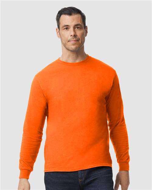 Unisex Heavy Cotton™ Long Sleeve T-Shirt — Orange