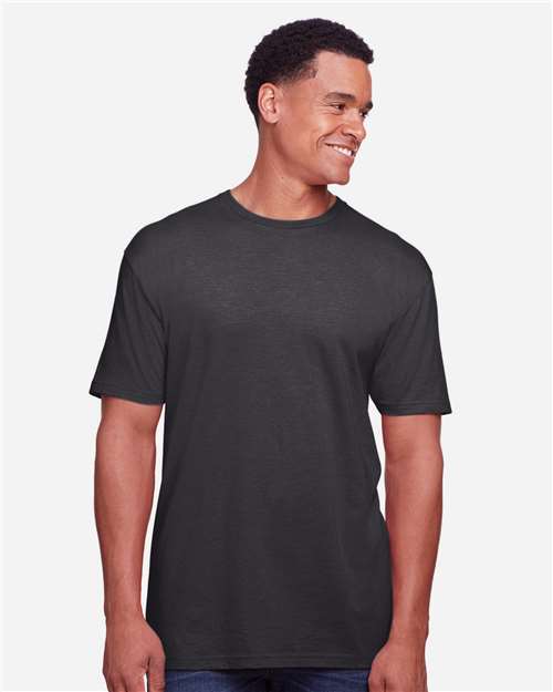 Unisex Softstyle® CVC T-Shirt — Pitch Black Mist