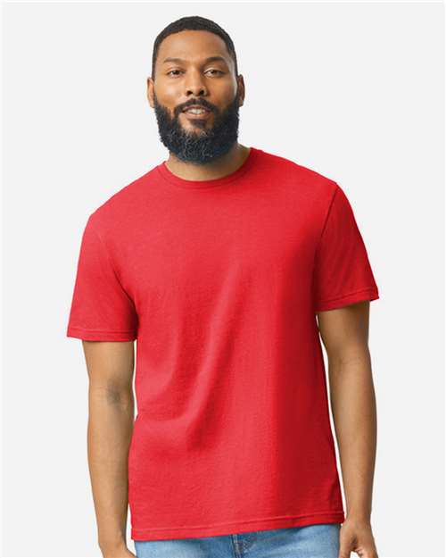 Unisex Softstyle® CVC T-Shirt — Red Mist