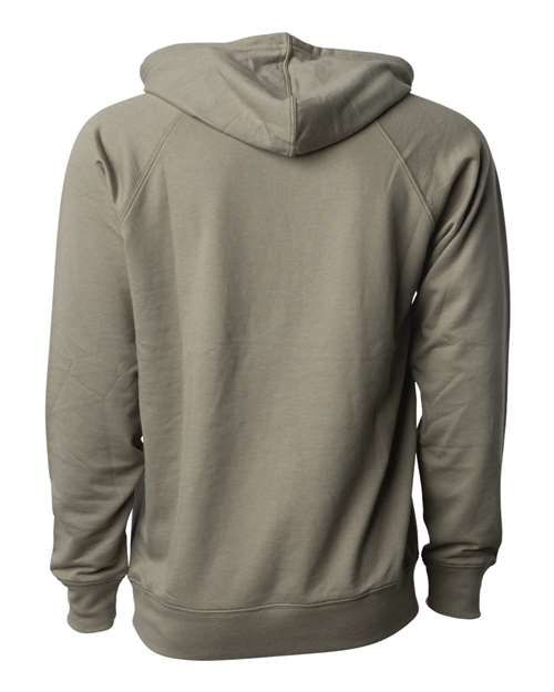 Unisex Icon Lightweight Loopback Terry Hooded Sweatshirt — Olive