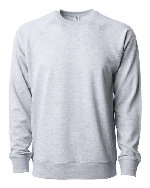 Unisex Icon Lightweight Loopback Terry Crewneck Sweatshirt — Athletic Heather