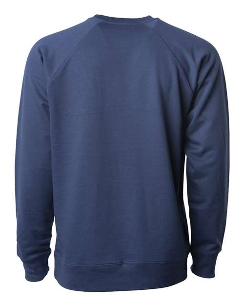 Unisex Icon Lightweight Loopback Terry Crewneck Sweatshirt — Indigo