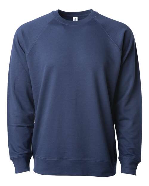 Unisex Icon Lightweight Loopback Terry Crewneck Sweatshirt — Indigo