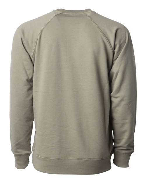 Unisex Icon Lightweight Loopback Terry Crewneck Sweatshirt — Olive