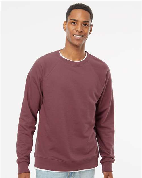Unisex Icon Lightweight Loopback Terry Crewneck Sweatshirt — Port