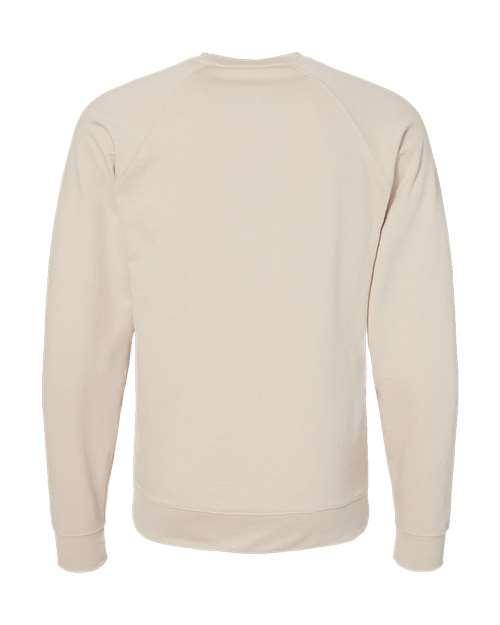 Unisex Icon Lightweight Loopback Terry Crewneck Sweatshirt — Sand