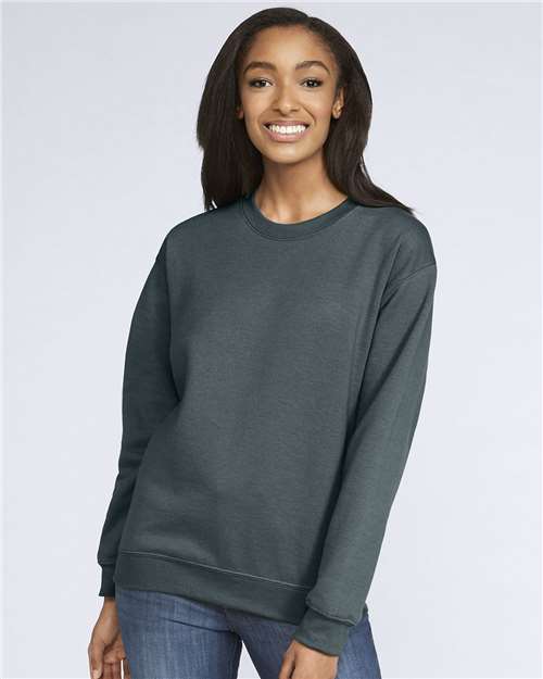 Unisex Softstyle® Midweight Crewneck Sweatshirt — Dark Heather