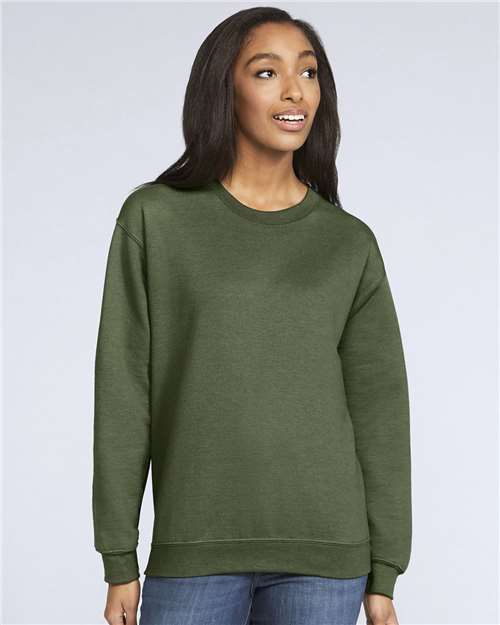 Unisex Softstyle® Midweight Crewneck Sweatshirt — Military Green