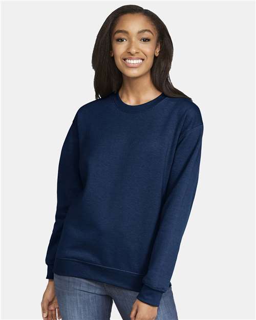 Unisex Softstyle® Midweight Crewneck Sweatshirt — Navy