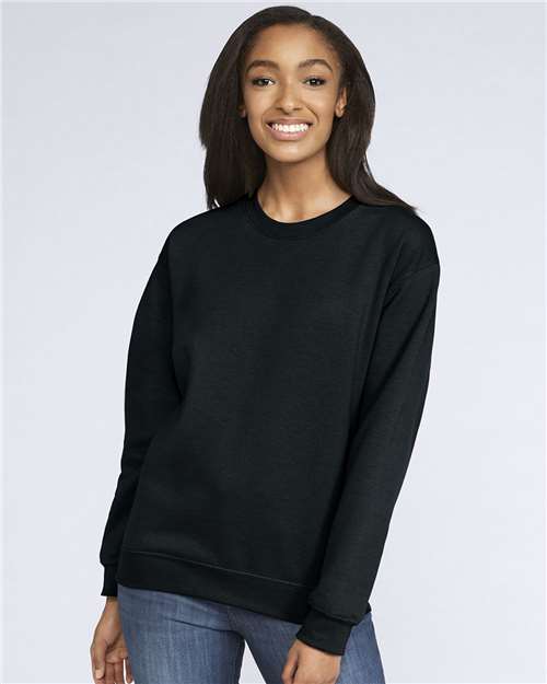 Unisex Softstyle® Midweight Crewneck Sweatshirt — Black