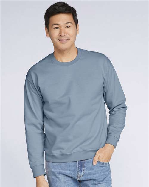 Unisex Softstyle® Midweight Crewneck Sweatshirt — Stone Blue