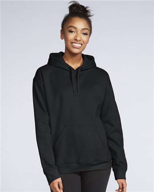 Unisex Softstyle® Midweight Hooded Sweatshirt — Black