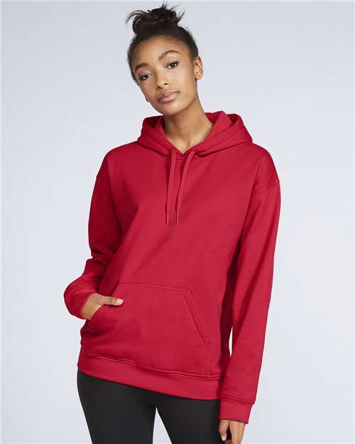 Unisex Softstyle® Midweight Hooded Sweatshirt — Red