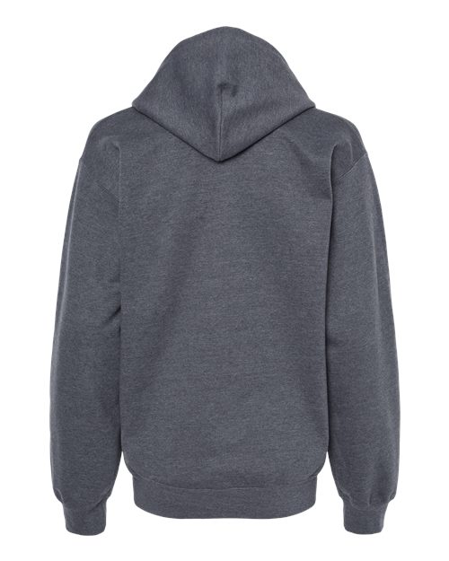 Unisex Softstyle® Midweight Hooded Sweatshirt — Dark Heather