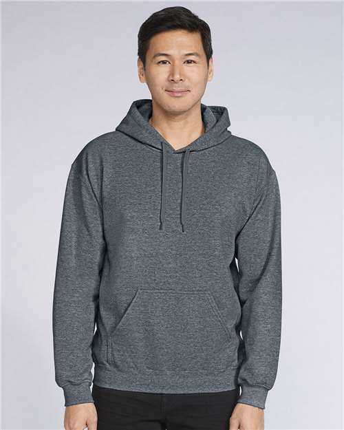 Unisex Softstyle® Midweight Hooded Sweatshirt — Dark Heather