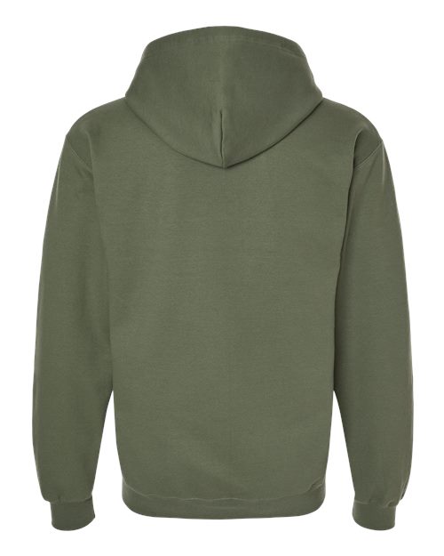 Unisex Softstyle® Midweight Full-Zip Hooded Sweatshirt — Military Green