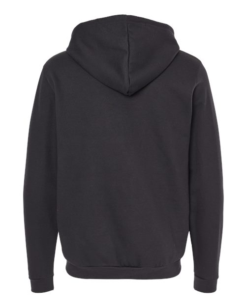 Unisex Zipper Fleece Hoodie — Black