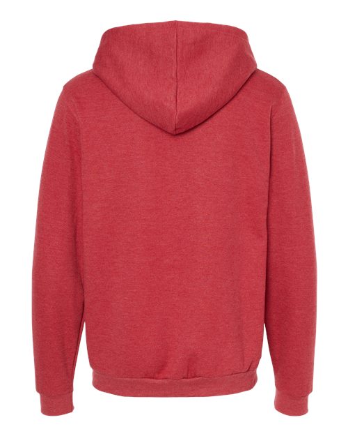 Unisex Zipper Fleece Hoodie — Heather Red