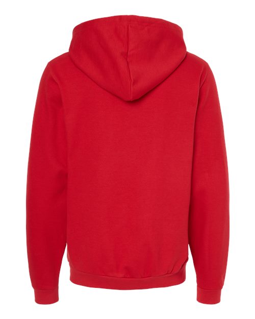 Unisex Zipper Fleece Hoodie — Red