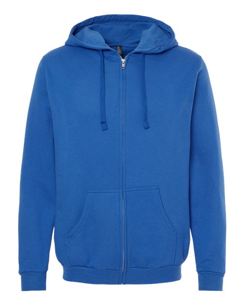 Unisex Zipper Fleece Hoodie — Royal