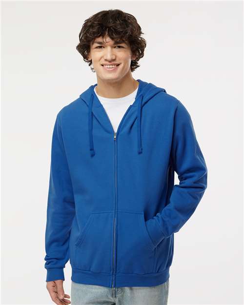 Unisex Zipper Fleece Hoodie — Royal