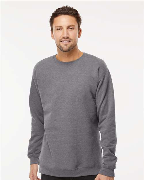 Unisex Crewneck Fleece — Heather Grey