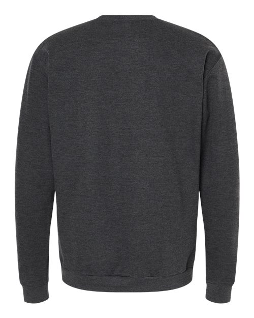 Unisex Crewneck Fleece — Jet Black Heather