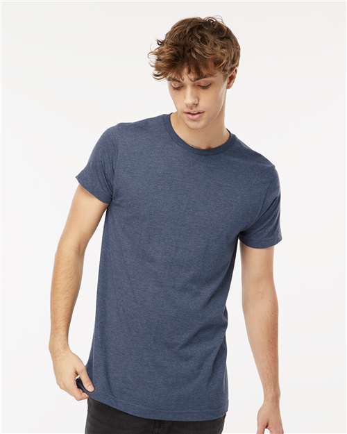 Fine Jersey T-Shirt — Heather Navy