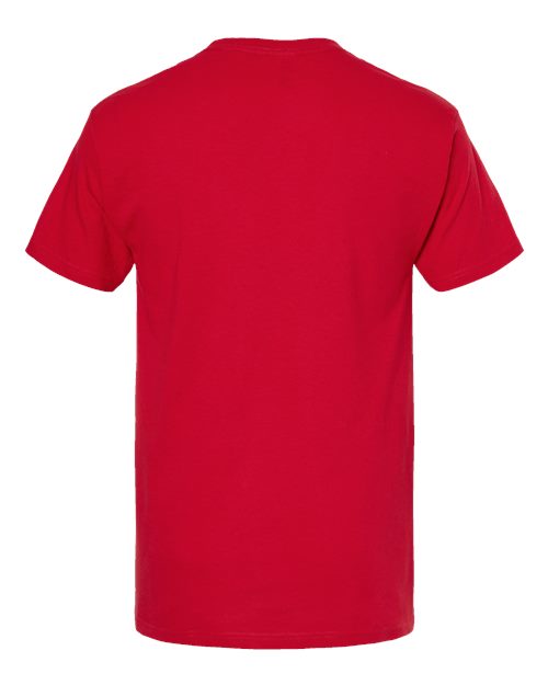 Men's Gold Soft Touch T-Shirt — Deep Red