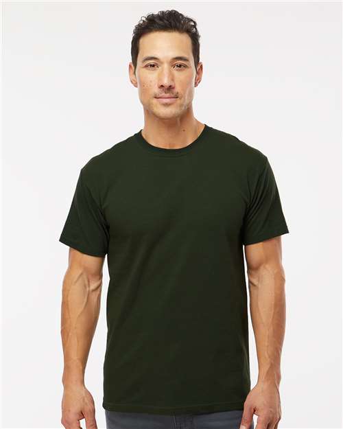 Men's Gold Soft Touch T-Shirt — Forest Green