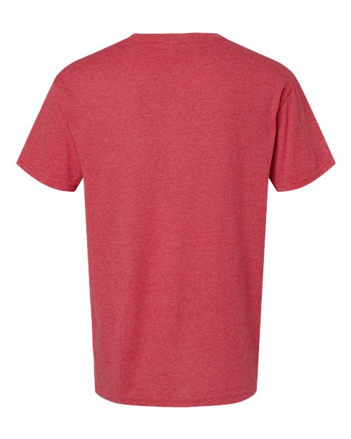 Men's Gold Soft Touch T-Shirt — Heather Red