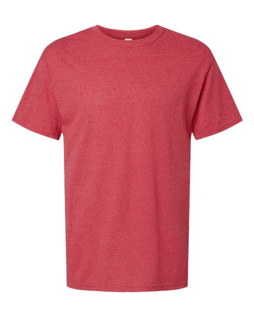 Men's Gold Soft Touch T-Shirt — Heather Red