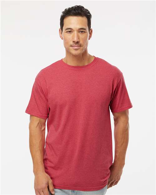 Men's Gold Soft Touch T-Shirt — Heather Red