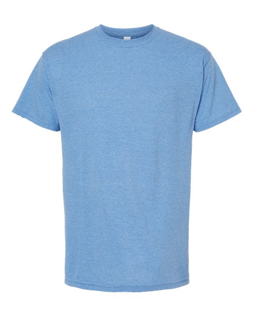 Men's Gold Soft Touch T-Shirt — Light Blue Heather