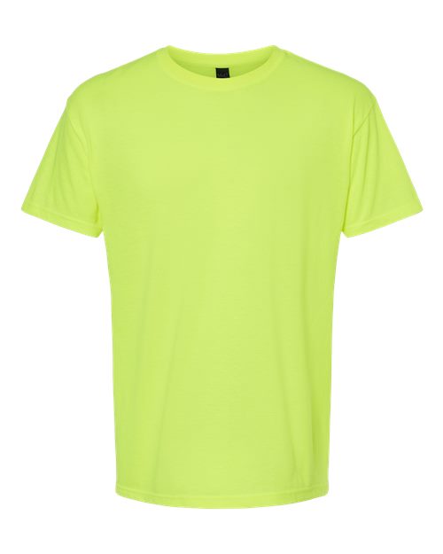 Men's Gold Soft Touch T-Shirt — Safety Green