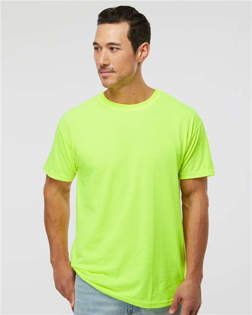 Men's Gold Soft Touch T-Shirt — Safety Green