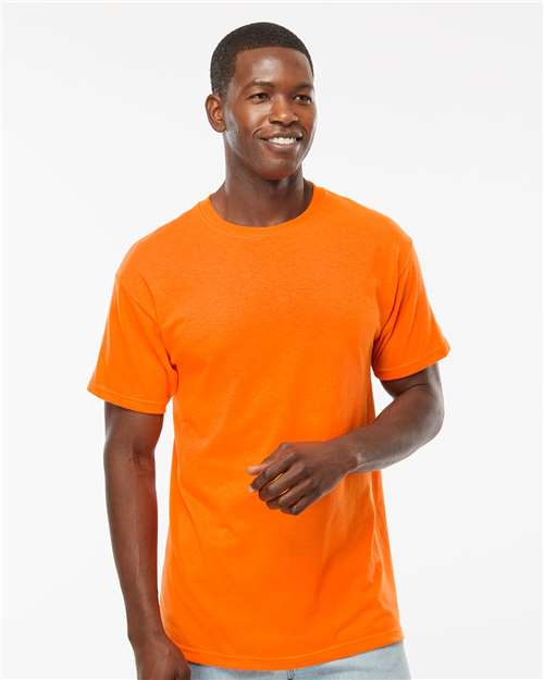Men's Gold Soft Touch T-Shirt — Safety Orange