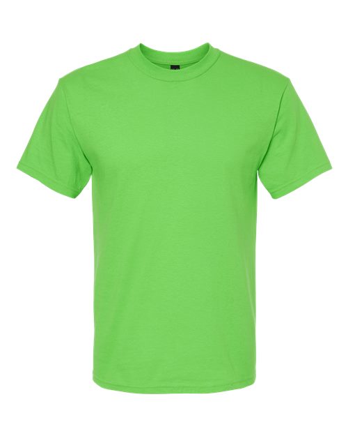 Men's Gold Soft Touch T-Shirt — Vivid Lime