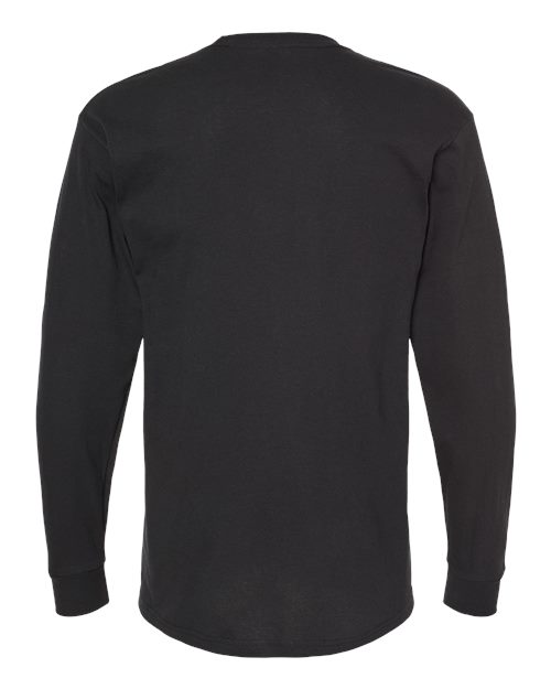 Unisex Gold Soft Touch Long Sleeve T-Shirt — Black