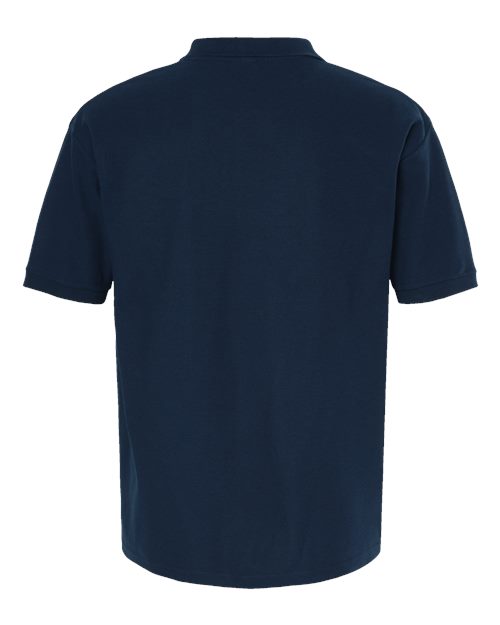 Ring-Spun Piqué Polo — Navy
