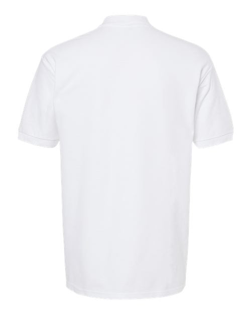 Ring-Spun Piqué Polo — White