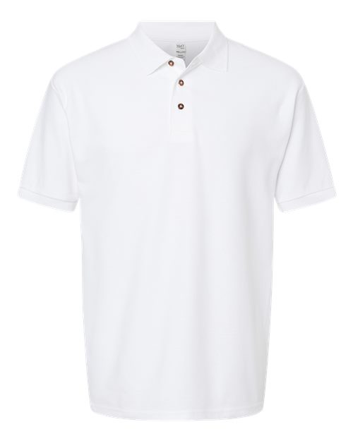 Ring-Spun Piqué Polo — White