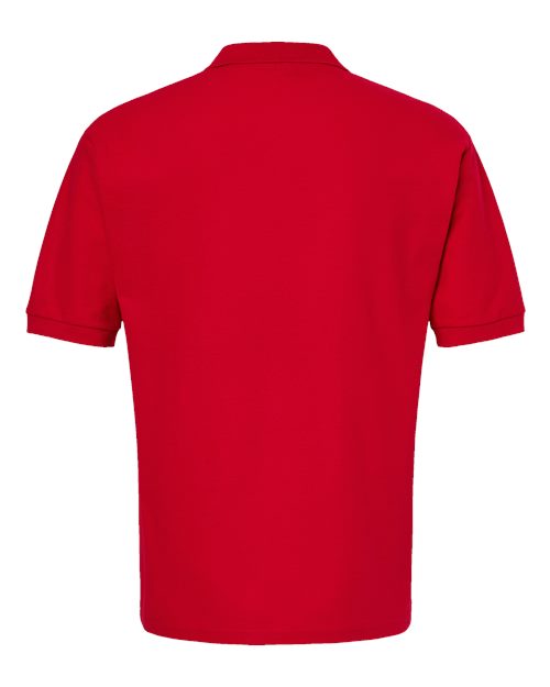 Ring-Spun Piqué Polo — Bright Red