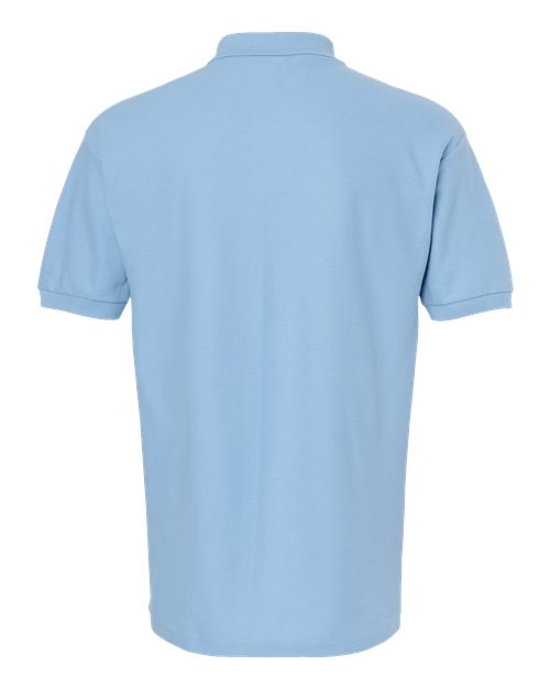 Ring-Spun Piqué Polo — Light Blue