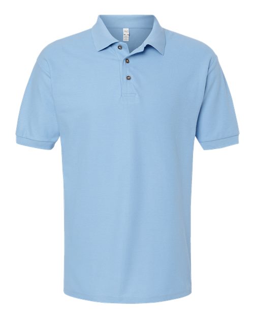 Ring-Spun Piqué Polo — Light Blue