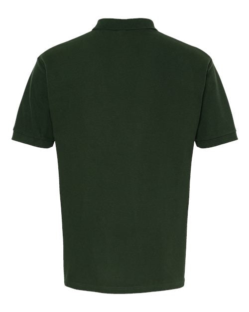 Ring-Spun Piqué Polo — New Forest Green